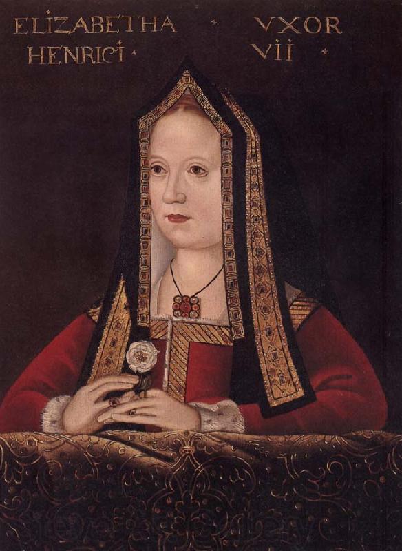 unknow artist Elizabeth of York,Queen of Hery Vii France oil painting art